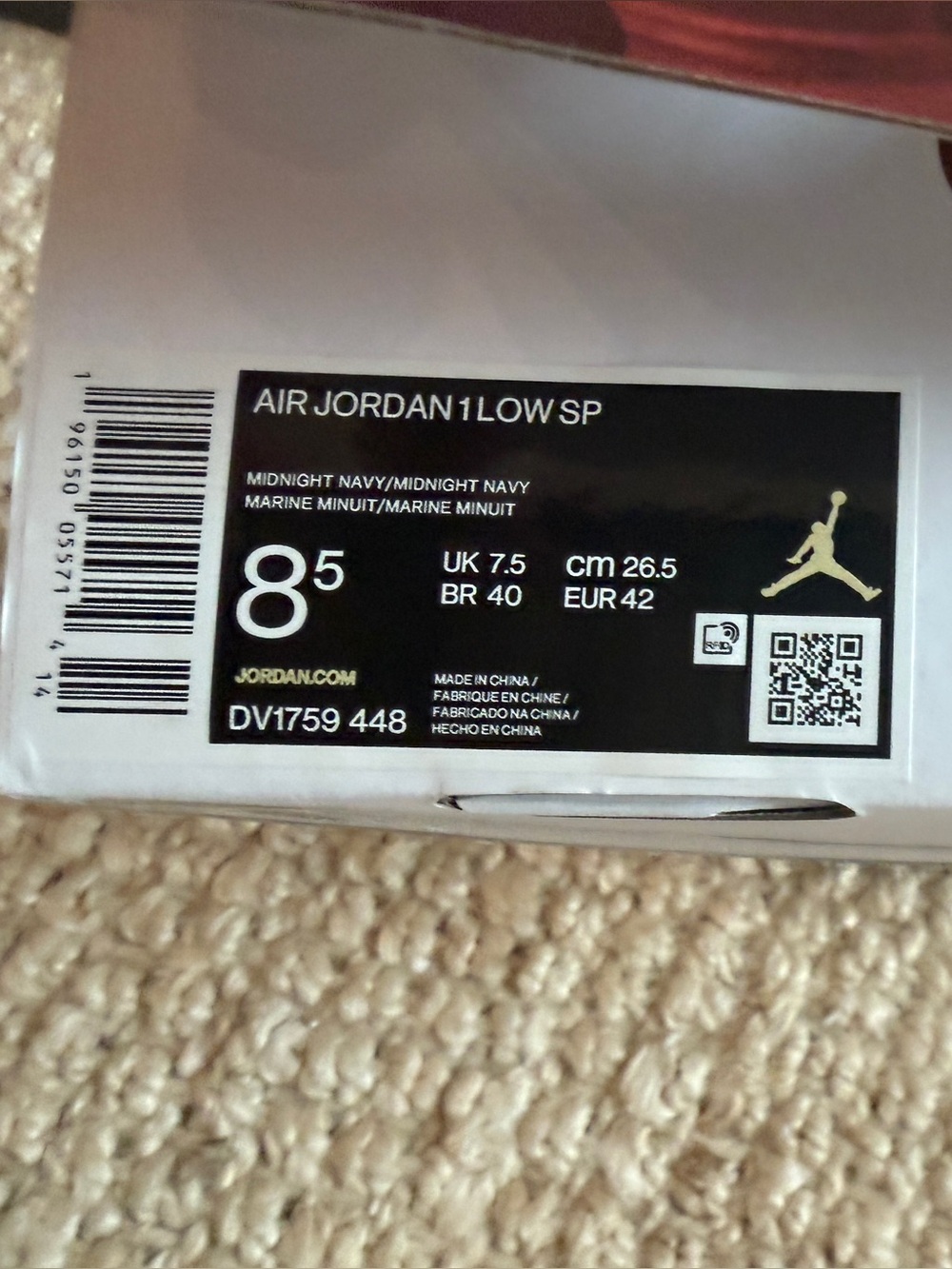 Jordan 1 Low Eastside - Out the Mud Golf Sneakers - DV1759-440 - Navy - Picture 8 of 8
